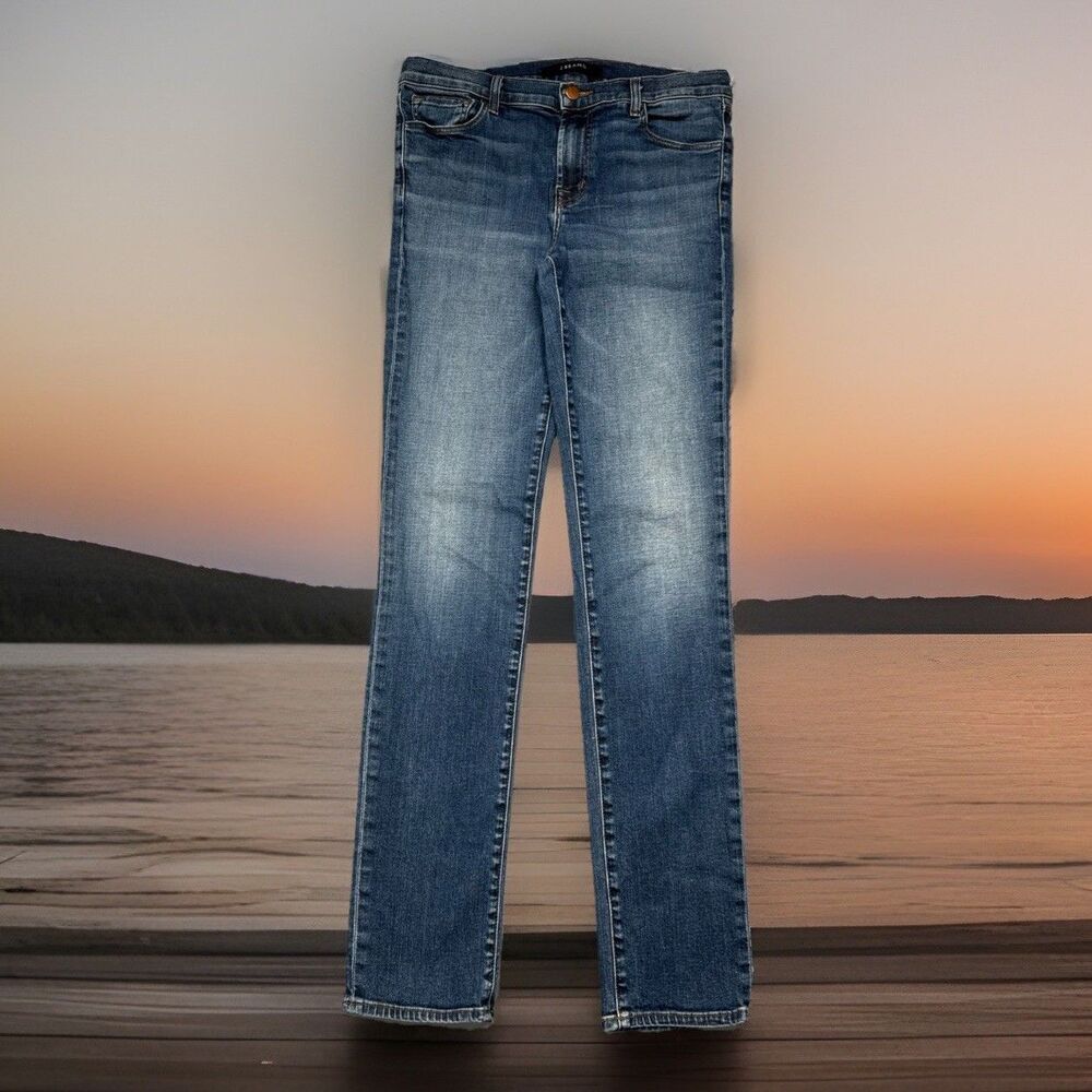J Brand Maude Tall Idolize Skinny Jeans 28 (29x31) Blue Mid Rise Stretch Womens
